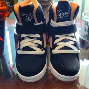 Nike Jordan Flight Sneakers Dynasty Black / Peach C15762-090 Kids Size 1